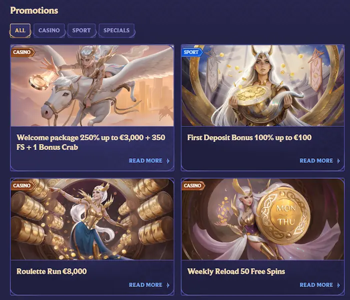 DivaSpin Casino promotions