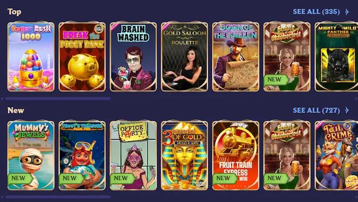 DivaSpin Casino games