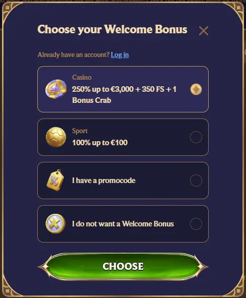 DivaSpin Casino register