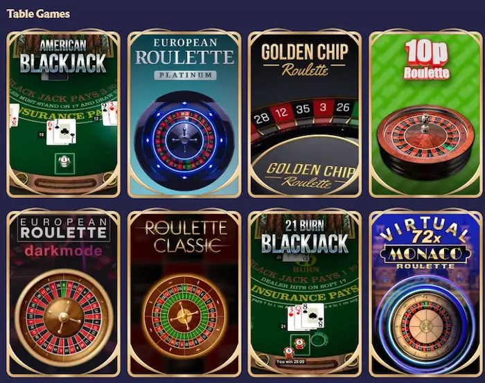 DivaSpin Casino table